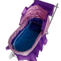 Коляска кукольная №11, цвет сиреневый Коляска кукольная №11, цвет сиреневый