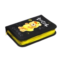 Пенал 1 секция, 140 х 200 х 40 мм, 2 откидные планки, тканевый, ПКТ 09-20 "Мишка Кря" Пенал 1 секция, 140 х 200 х 40 мм, 2 откидные планки, тканевый, ПКТ 09-20 "Мишка Кря"