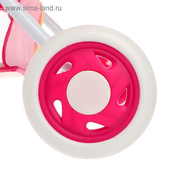 Коляска универсальная для кукол «Радуга» зимняя, с корзиной и сумкой, металлический каркас Коляска универсальная для кукол «Радуга» зимняя, с корзиной и сумкой, металлический каркас