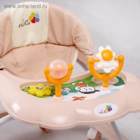 Ходунки &laquo;Верный друг&raquo;, 7 колес, муз. игрушки, бежевый