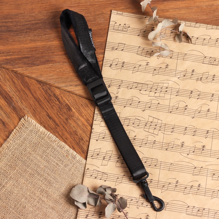 Ремень для саксофона Music Life, с карабином, на шею Ремень для саксофона Music Life, с карабином, на шею
