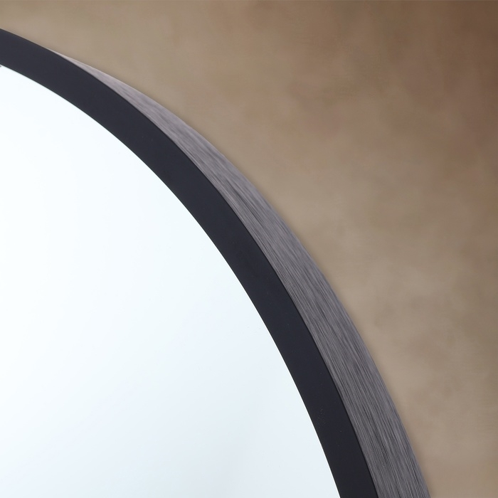 Зеркало "Чёрный матовый", настенное, 40 &times; 3 см