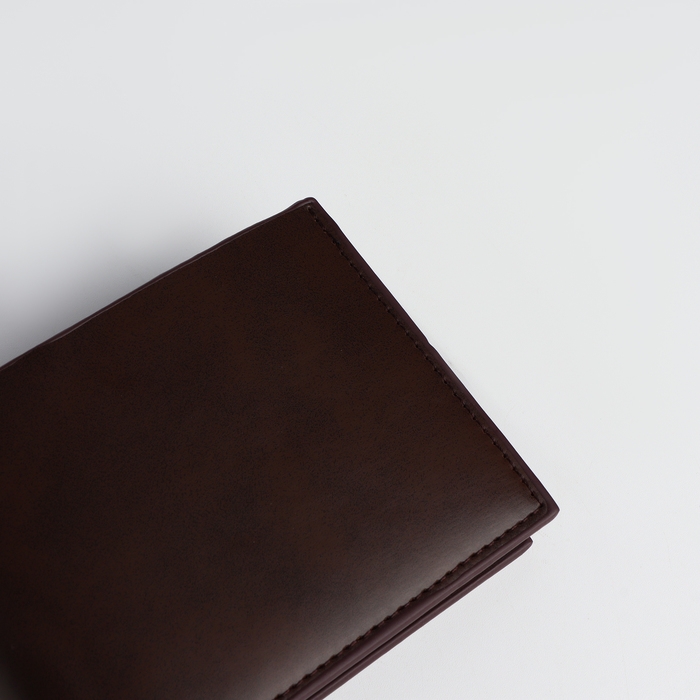 Портмоне мужское без застёжки, отдел для карт, монет, цвет коричневый Портмоне мужское без застёжки, отдел для карт, монет, цвет коричневый