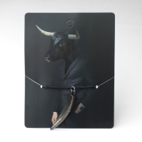 Кулон унисекс «Клык», цвет чернёное серебро на чёрном шнурке, 42 см Кулон унисекс «Клык», цвет чернёное серебро на чёрном шнурке, 42 см