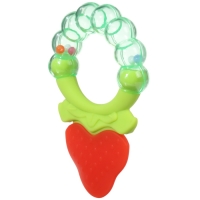 Прорезыватель силиконовый &laquo;Клубничка&raquo;, с погремушкой, Крошка Я