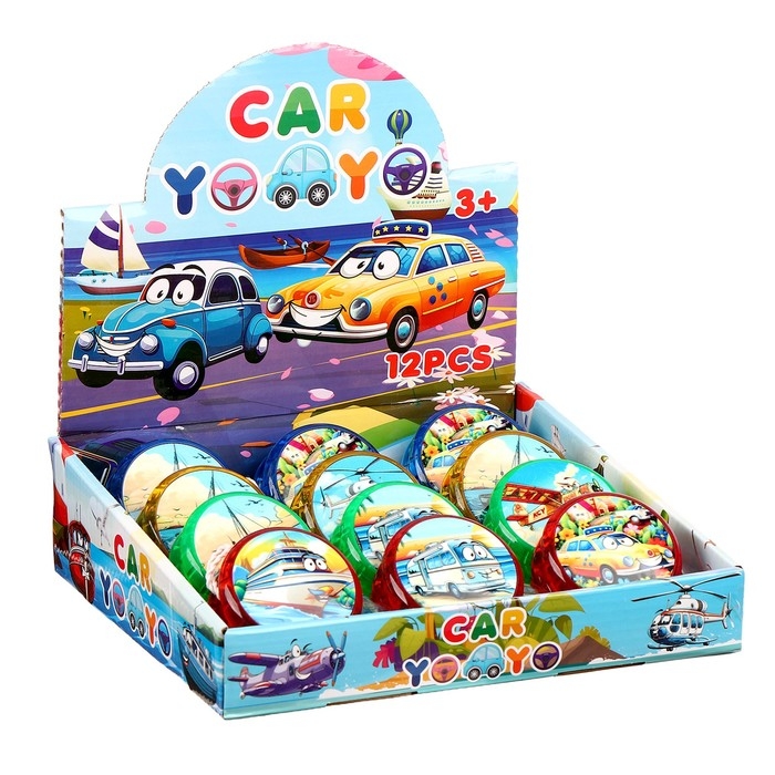 Йо-йо &laquo;Транспорт&raquo;, световые эффекты, цвет МИКС