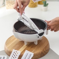 Многофункциональная овощерезка &laquo;Маджестик&raquo;, со сливной корзиной, 22,3&times;13,5&times;22,5 см, цвет бело-серый