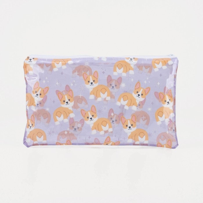 Косметичка-пенал на молнии, цвет сиреневый Косметичка-пенал на молнии, цвет сиреневый