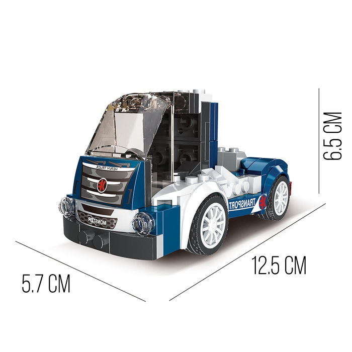 Конструктор блочный &laquo;Спорткар&raquo;, 10 вариантов сборки, 216 деталей