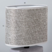 Настольная лампа "Мишель" Е27 40Вт серый 12,5х20х27 см Настольная лампа "Мишель" Е27 40Вт серый 12,5х20х27 см