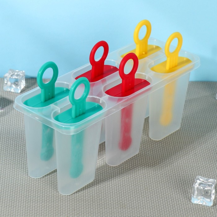 Форма для мороженого Доляна &laquo;Симпл&raquo;, 6 ячеек