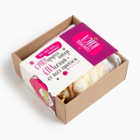 Подарочный набор "Супер крутой набор" полотенце 30х60 см и банные аксессуары Подарочный набор "Супер крутой набор" полотенце 30х60 см и банные аксессуары