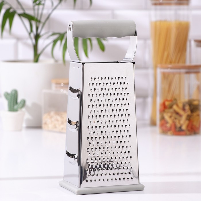 Тёрка Magistro Gate, 4 грани, 10,5&times;8,5&times;25,5 см, цвет серый