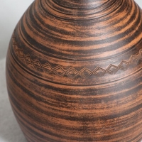 Штоф &laquo;Келин&raquo;, гончарный, ангоб, красная глина, 2,2 л, микс