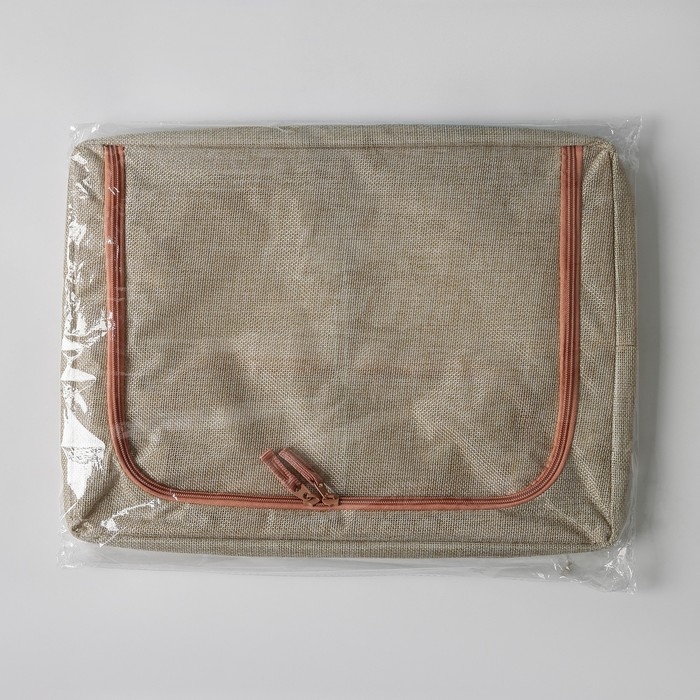 Кофр для хранения вещей &laquo;Моне&raquo;, 39&times;29&times;20 см, цвет бежевый