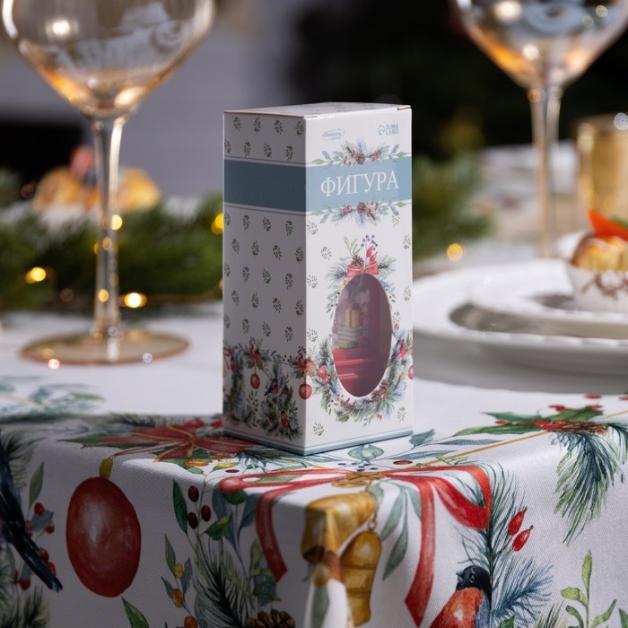 Светодиодная фигура &laquo;Красный фонарь с медвежонком&raquo; 5 &times; 12 &times; 5 см, пластик, батарейки AG13х3 (в комплекте), свечение тёплое белое