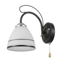 Бра 2026/1 E27 60Вт черный+хром 20х13,5х20 см Бра 2026/1 E27 60Вт черный+хром 20х13,5х20 см