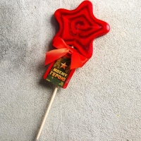 Леденец на палочке &laquo;Моему герою&raquo;, со вкусом граната, 35 гр.