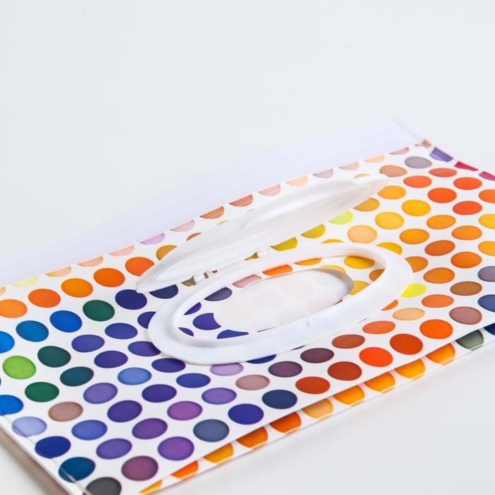 Контейнер для салфеток с петелькой &laquo;Кружочки&raquo;