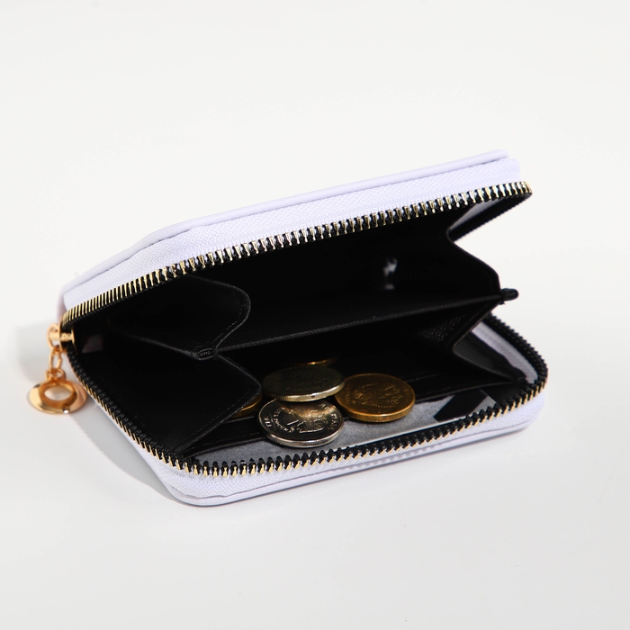 Кошелёк на молнии Кошелёк на молнии "Выбражулька", цвет белый