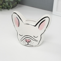 Копилка керамика "Белый бульдог" 8х14,5х12,1 см Копилка керамика "Белый бульдог" 8х14,5х12,1 см