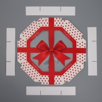 Коробка кондитерская складная, упаковка &laquo;Бантик&raquo;, 29 х 29 х 5 см