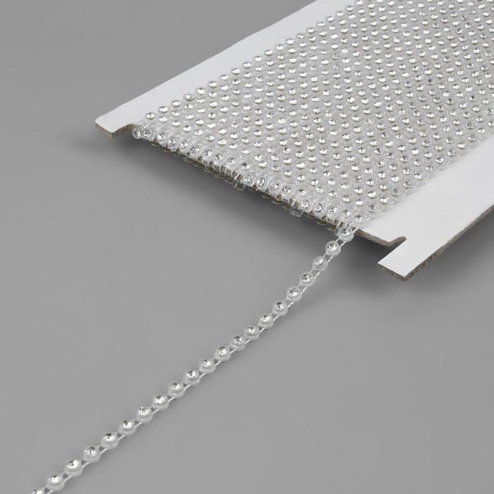 Стразы на нитях, 4 мм, 9 ± 1 м, цвет прозрачный Стразы на нитях, 4 мм, 9 ± 1 м, цвет прозрачный