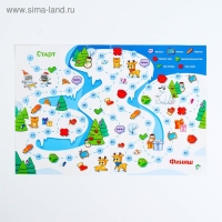 Новогодняя настольная игра-бродилка &laquo;Новый год: Зимние каникулы&raquo;, 36 карт, 5+