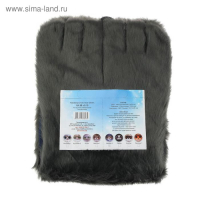 Накидка &laquo;АВТОНЯША&raquo; для детского автокресла, Мишка, тёмно-серая