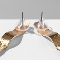 Серьги висячие &laquo;Водопад&raquo;, 5 нитей, цвет золото, 19,5 см