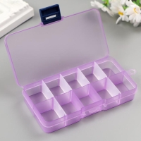 Шкатулка со съёмными ячейками для мелочей 10 отделений МИКС 2х12,5х6,5 см Шкатулка со съёмными ячейками для мелочей 10 отделений МИКС 2х12,5х6,5 см