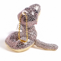 Новый год! Мягкая игрушка &laquo;Змея&raquo;, блестящая, на подвесе, 7 см, цвет МИКС