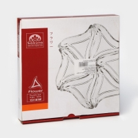 Менажница стеклянная FLOWER, из 6 предметов, 22&times;23 см