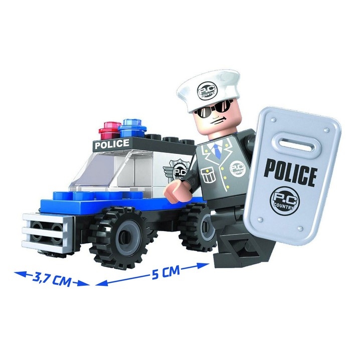 Конструктор &laquo;Полицейский джип&raquo;, 33 детали