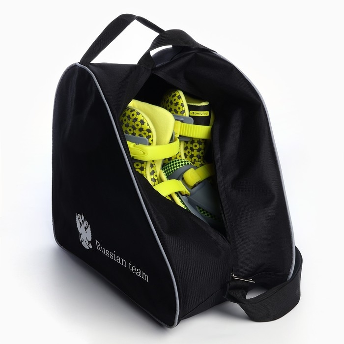 Сумка для роликовых коньков &laquo;Russian team&raquo;, 40х32х20 см, цвет чёрный