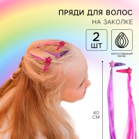 Прядь для волос на заколке, 2 штуки Прядь для волос на заколке, 2 штуки