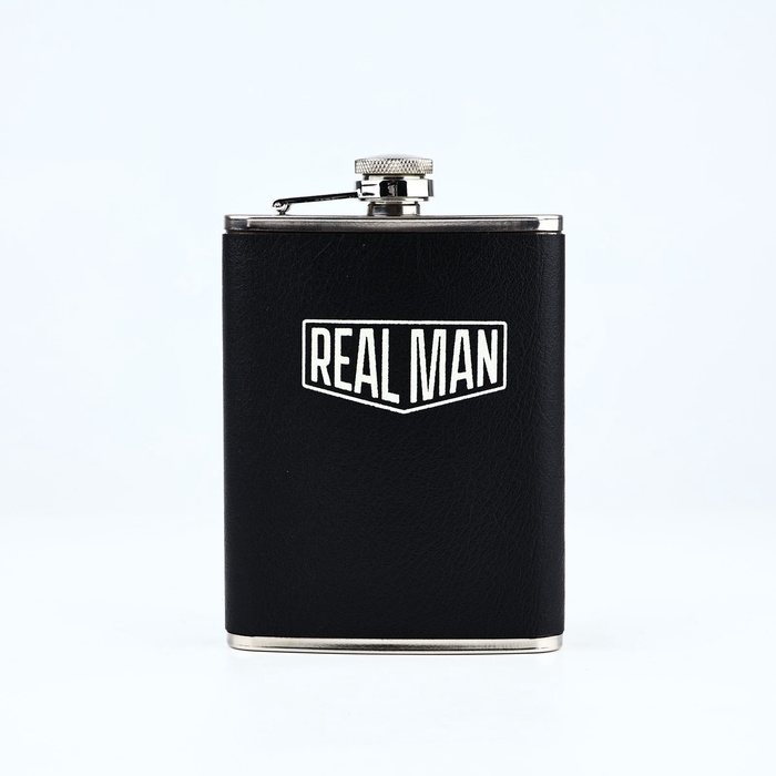 Подарочный набор MODE FORREST &laquo;REAL MAN&raquo;: фляжка 240 мл, стопки 30 мл х 2 шт, воронка