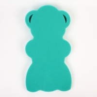 Подкладка для купания макси &laquo;Мишка&raquo;, цвет зеленый, 55х30х6см