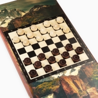 Нарды деревянные большие, с шашками "Лев", настольная игра, 60 х 60 см Нарды деревянные большие, с шашками "Лев", настольная игра, 60 х 60 см