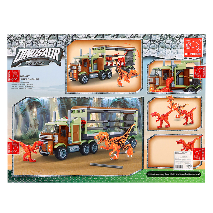 Конструктор &laquo;Диноленд. Фура для перевозки хищников&raquo;, 465 деталей