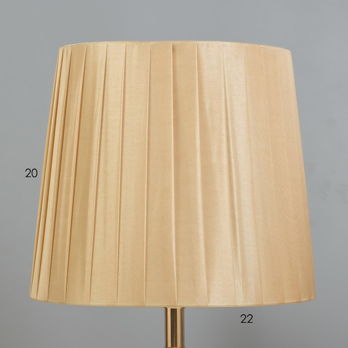 Лампа настольная с подсветкой "Адорно" 1х40Вт Е27 золото 24х24х43 см RISALUX