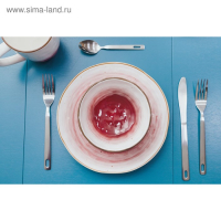 Тарелка фарфоровая Доляна &laquo;Космос&raquo;, d=21,2 см, цвет красный