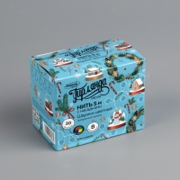 Гирлянда &laquo;Нить&raquo; 5 м с насадками &laquo;Шарики цветные&raquo;, IP20, прозрачная нить, 30 LED, свечение мульти, 8 режимов, 220 В