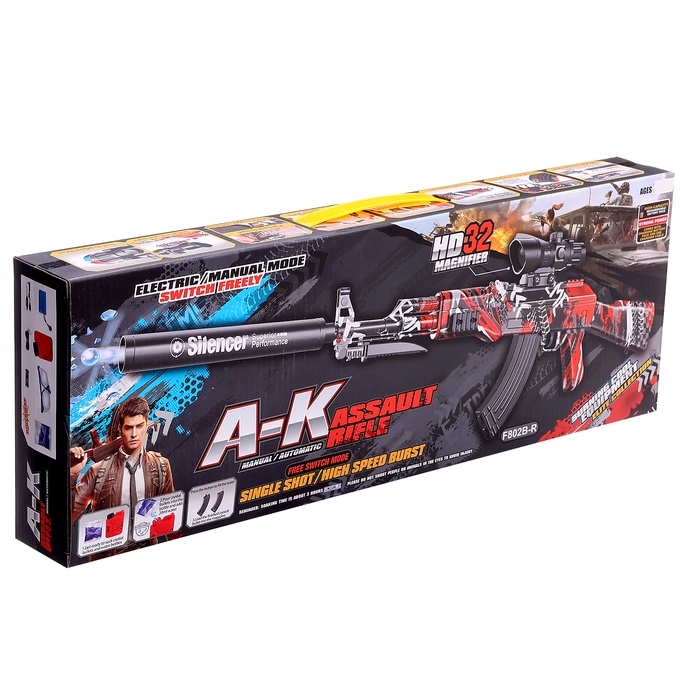 Автомат &laquo;АК-47&raquo;, работает от аккумулятора