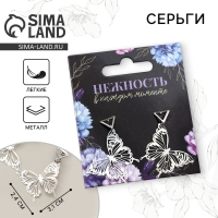 Серьги &laquo;Нежность в каждом моменте&raquo;, 2.5 х 4 см