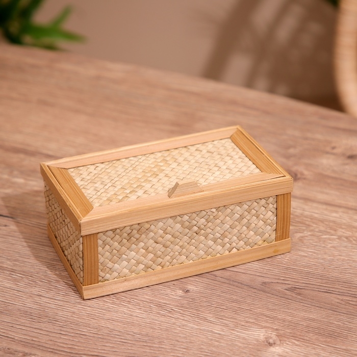 Шкатулка из бамбука 17х10х7 см