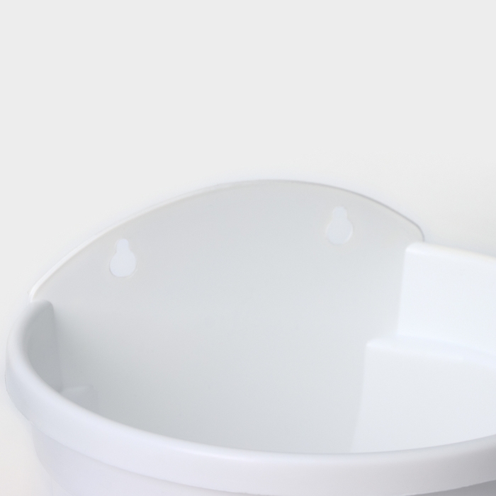 Кашпо настенное &laquo;Ника&raquo;, d=20 см, 3 л, цвет белый