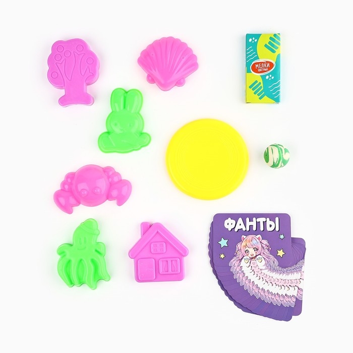 Детский рюкзак+набор формочек для игр в песке