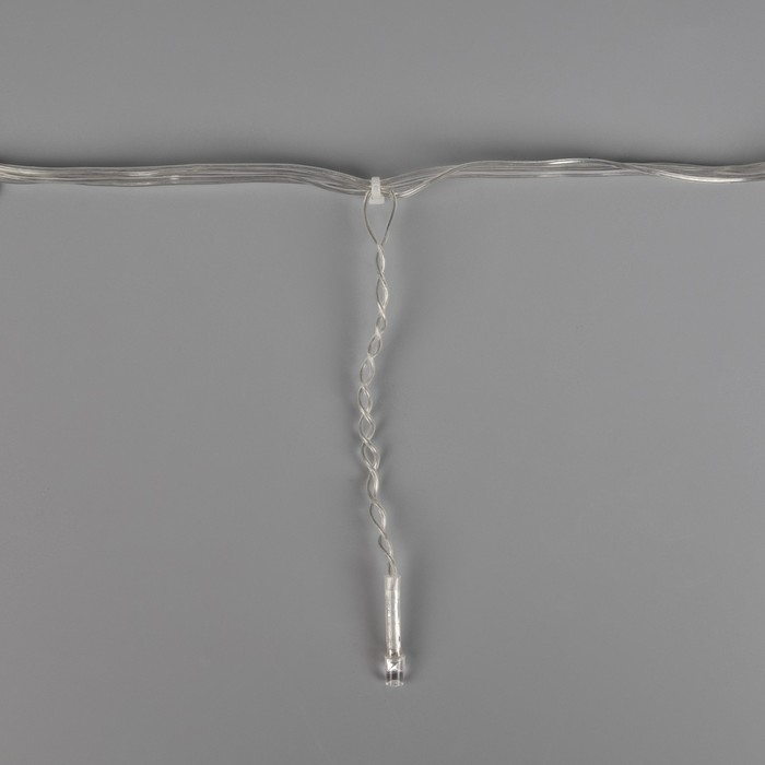 Гирлянда &laquo;Бахрома&raquo; 1.8 &times; 0.5 м, IP20, прозрачная нить, 48 LED, свечение фиолетовое, 8 режимов, 220 В