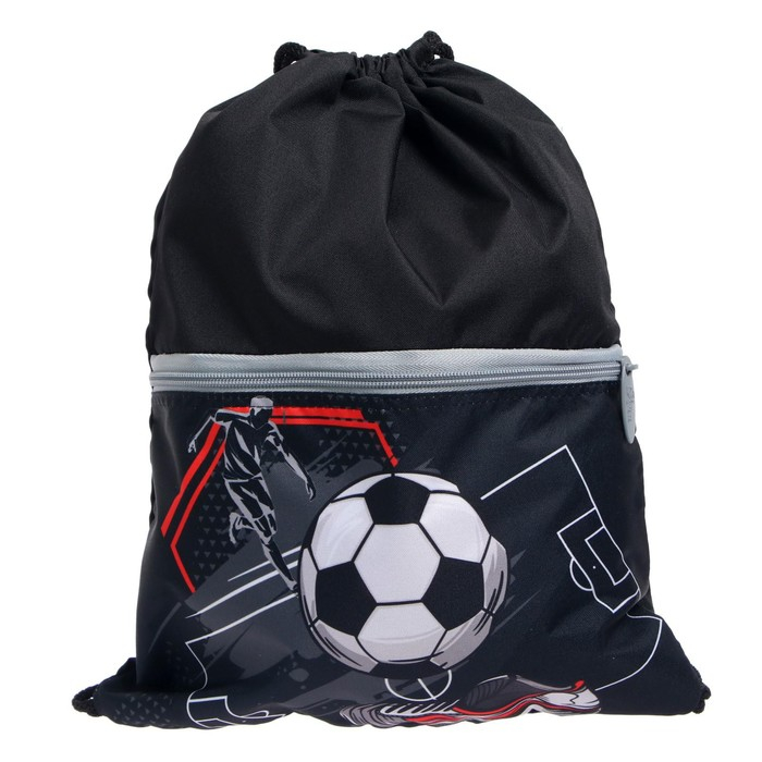 Ранец школьный Стандарт, 36 х 26 х 16 см, + мешок для обуви 40 х 32 см, Сalligrata П "Футбол"